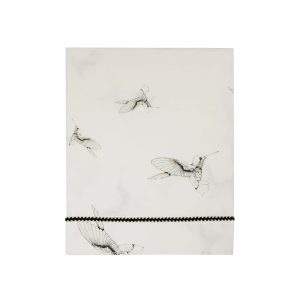 Mies & Co wieglaken Cloud Dancers offwhite sheet wit kolibrie print vogels